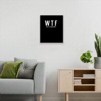 Wtf Who Turning Fifty 50 Years Old Funny 50th Birthday Metal Print Vertical | Artistshot