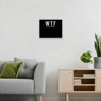 Wtf Who Turning Fifty 50 Years Old Funny 50th Birthday Metal Print Horizontal | Artistshot