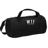 Wtf Who Turning Fifty 50 Years Old Funny 50th Birthday Duffel Bag | Artistshot