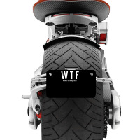 Wtf Who Turning Fifty 50 Years Old Funny 50th Birthday Motorcycle License Plate | Artistshot