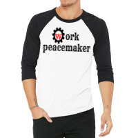 Mens My Favorite Peacemaker Work 3/4 Sleeve Shirt | Artistshot