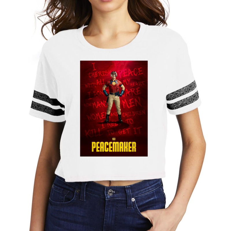 Amazing Peacemaker Graphic Scorecard Crop Tee | Artistshot