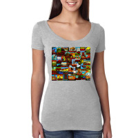 American National Parks Vintage Travel Decal Bomb Women's Triblend Scoop T-shirt | Artistshot