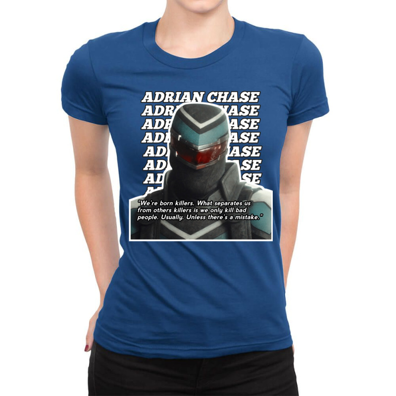 Vigilante Peacemaker Quotes   Adrian Chase 1 Ladies Fitted T-shirt | Artistshot