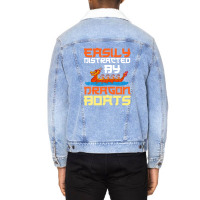 Dragon Boat Racing Festival Paddle Chinese Boating Unisex Sherpa-lined Denim Jacket | Artistshot