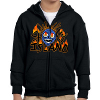 Spooky Island Youth Zipper Hoodie | Artistshot