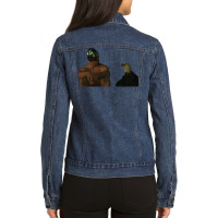 Peacemaker And Eagly Ladies Denim Jacket | Artistshot