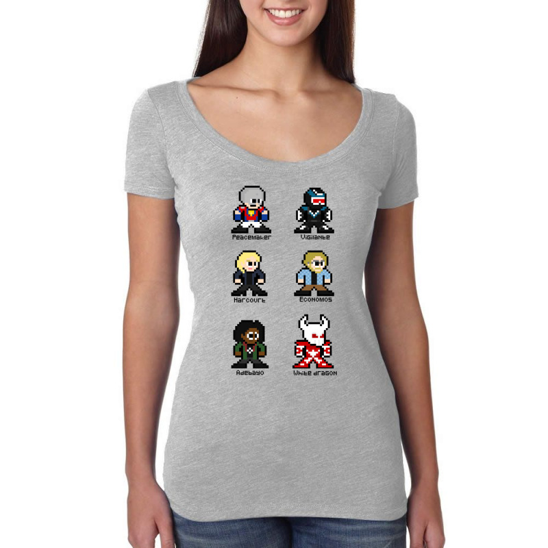 Peacemaker Characters Women's Triblend Scoop T-shirt | Artistshot