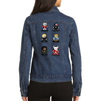 Peacemaker Characters Ladies Denim Jacket | Artistshot