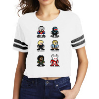 Peacemaker Characters Scorecard Crop Tee | Artistshot