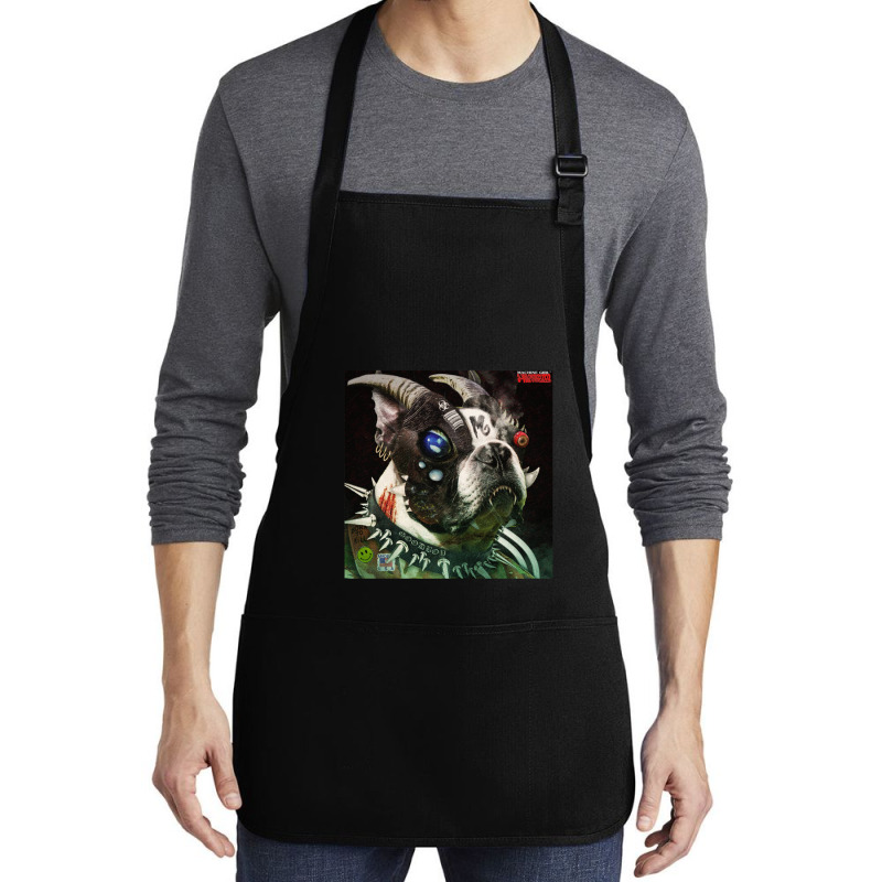 Machine Girl U-void Synthesizer Album Cover Medium-length Apron | Artistshot