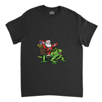 Santa Delivering Christmas Riding 1 Classic T-shirt | Artistshot