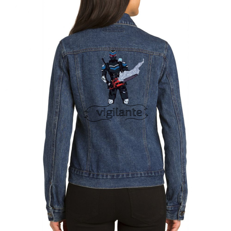 Vigilante Peacemaker Quotes 8 Ladies Denim Jacket | Artistshot