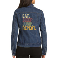 Water Ski Jumping Ladies Denim Jacket | Artistshot