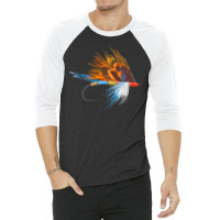 Fly Fishing Art 3/4 Sleeve Shirt | Artistshot