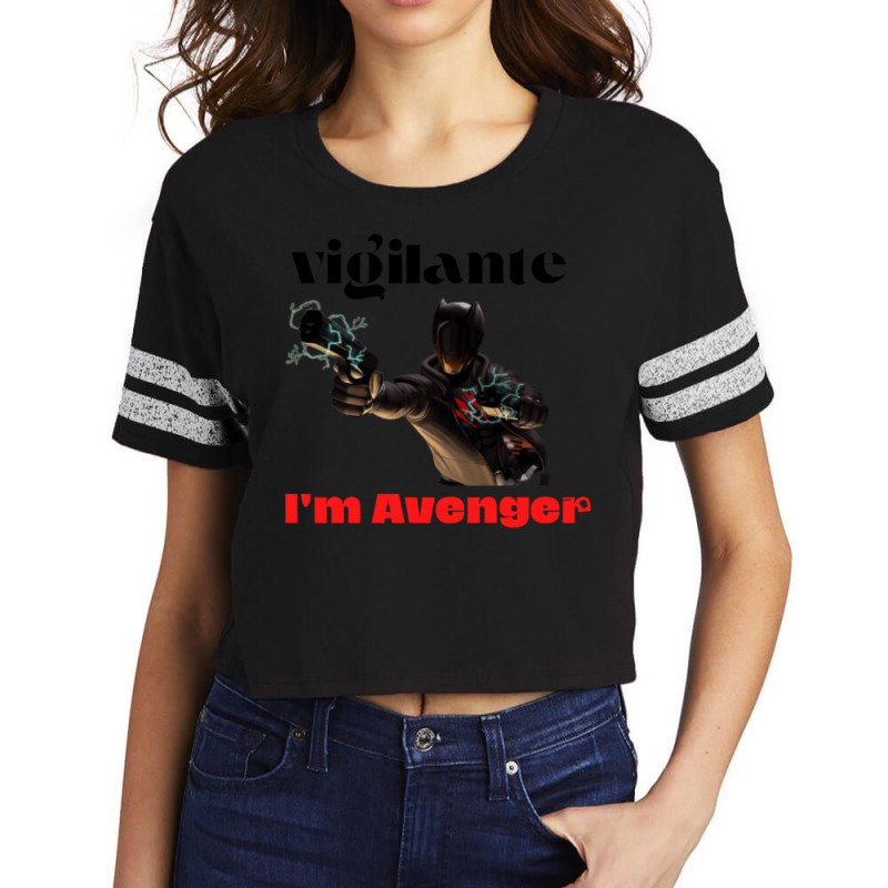 Vigilante Peacemaker Quotes 9 Scorecard Crop Tee | Artistshot