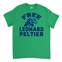 Free Leonard Peltier Blue Used Look Classic T-shirt | Artistshot