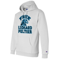 Free Leonard Peltier Blue Used Look Champion Hoodie | Artistshot