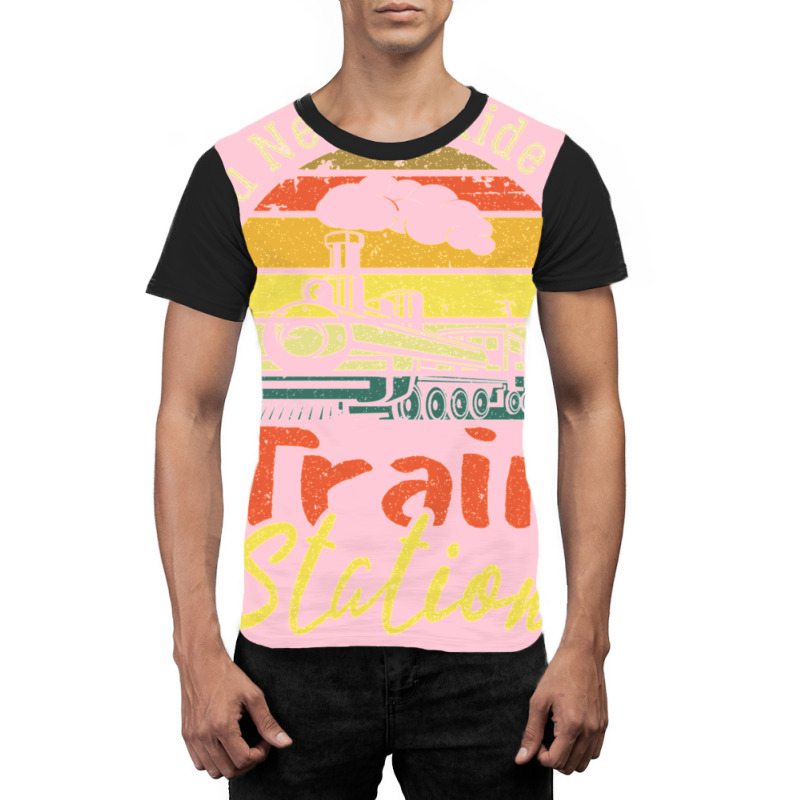 Funny Retro Vintage Style Do You Need A Ride To The Train Graphic T-shirt by oubaydkukmanz | Artistshot