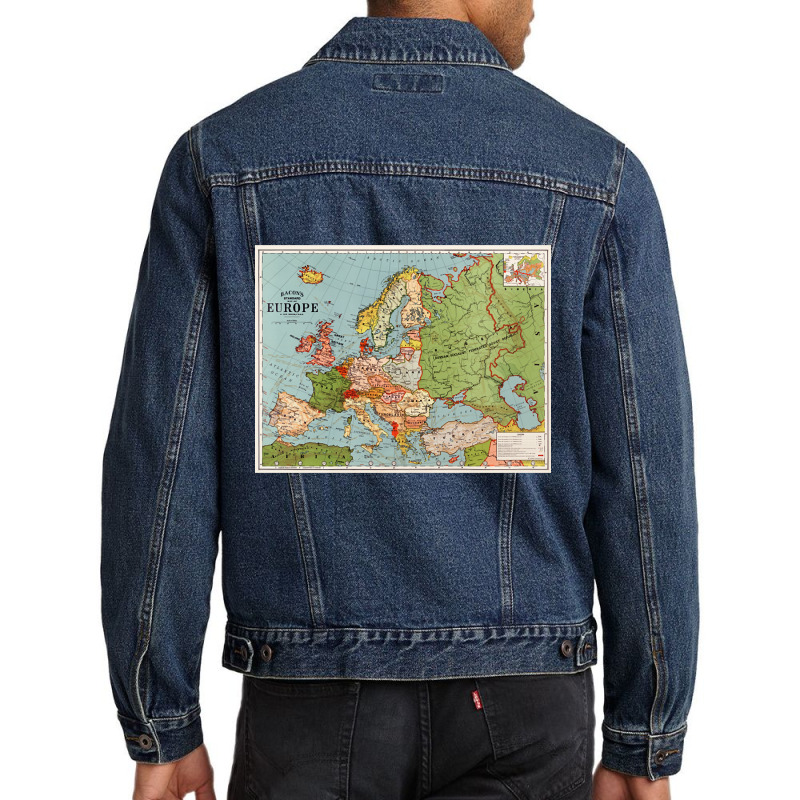 Trending Map Of Europe Men Denim Jacket | Artistshot