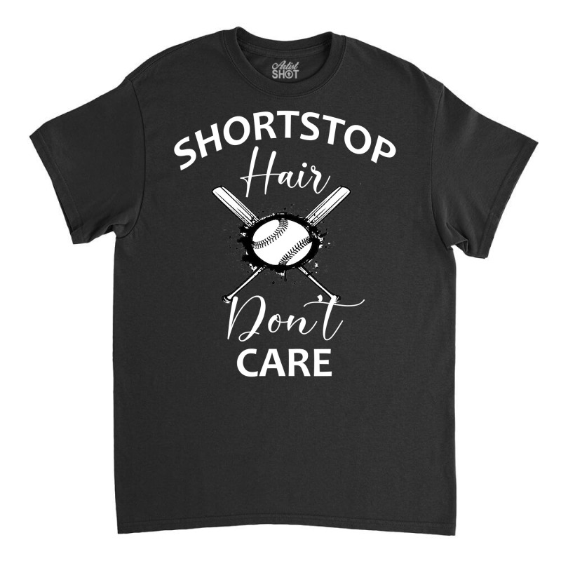 Softball Teen Girls Women Shortstop Hair Dont Care Saying Classic T-shirt | Artistshot