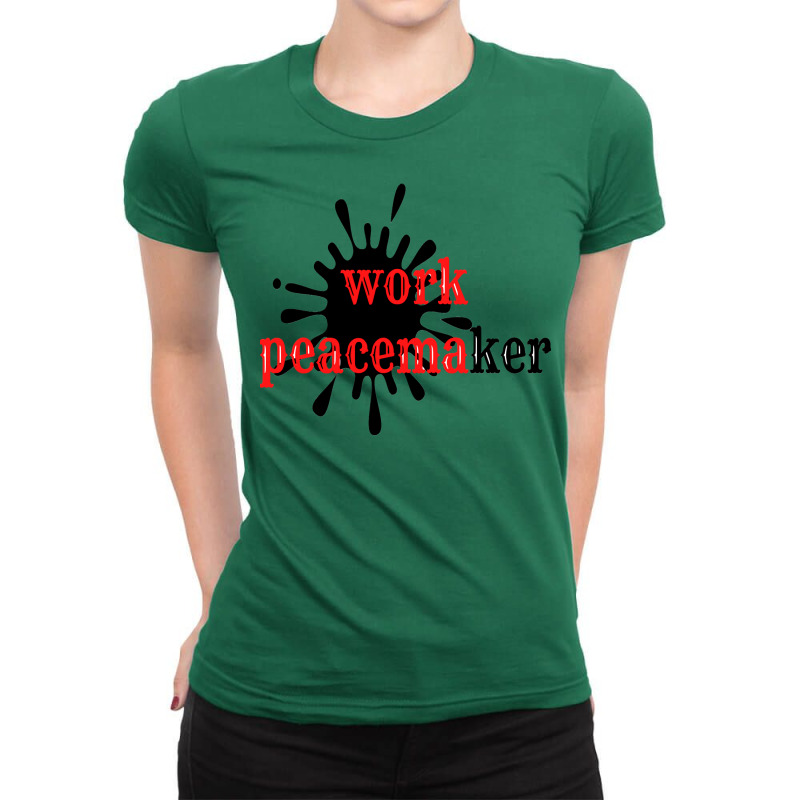 Vintage Work Peacemaker Funny Men Ladies Fitted T-shirt | Artistshot