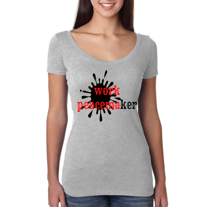 Vintage Work Peacemaker Funny Men Women's Triblend Scoop T-shirt | Artistshot