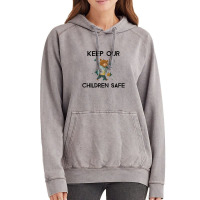 Cute Keep Our Children Safe - Bear Vintage Hoodie | Artistshot