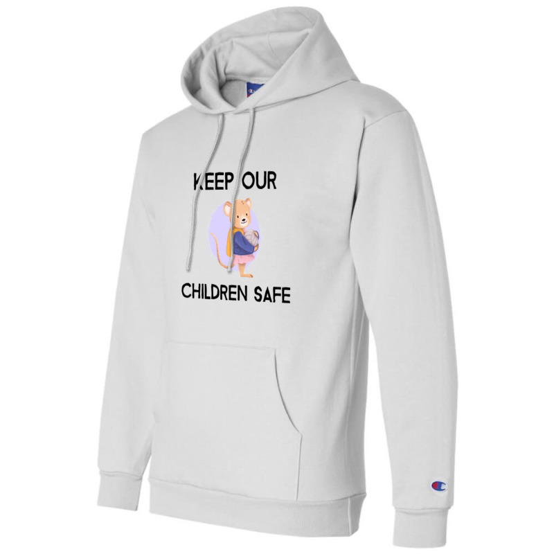 Cute Keep Our Children Safe - Mouse Champion Hoodie by THOMASMANUEL | Artistshot