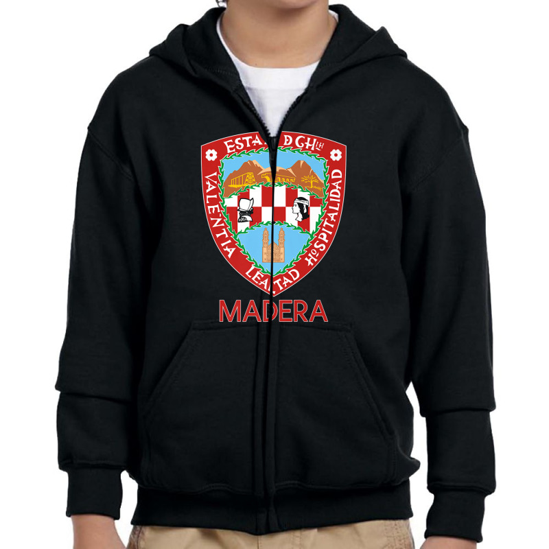 Madera Chihuahua Estado De Mexico Escudo Eagle Aguila Youth Zipper Hoodie by fasolaywes | Artistshot