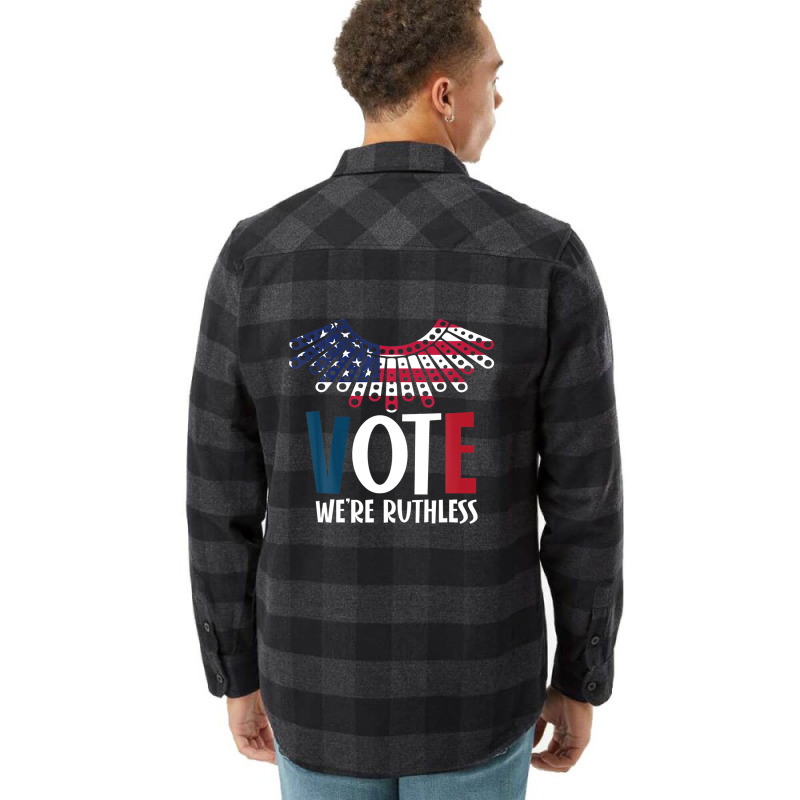 Womens Vote We Are Ruthless Stars Stripes Feminist Flannel Shirt | Artistshot