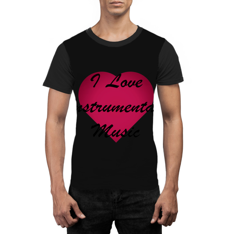 I Love Instrumental Music Stickers Graphic T-shirt by BlondinaKovacevic | Artistshot