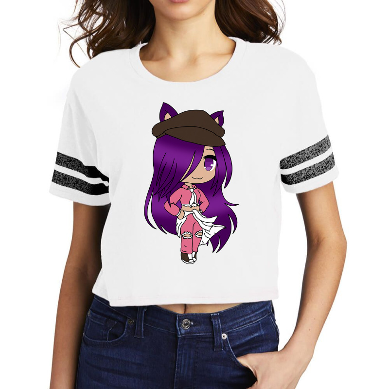 Anime  Chibi Fox Anime Girl Gatcha Kawaii Scorecard Crop Tee by joseph89 | Artistshot