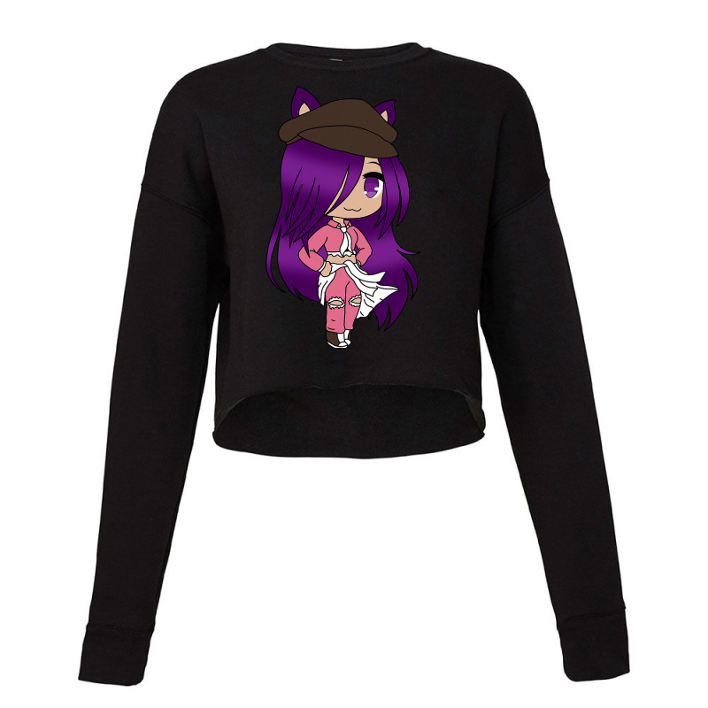 Anime  Chibi Fox Anime Girl Gatcha Kawaii Cropped Sweater by joseph89 | Artistshot