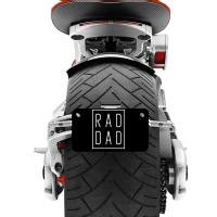 Fathers Day S  Rad Dad Motorcycle License Plate | Artistshot