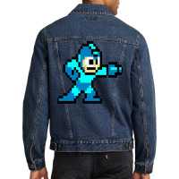 Funny Gifts Mega Video Man Games Gift Music Fans Men Denim Jacket | Artistshot