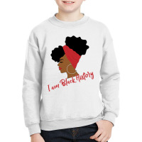 Black History Month Afro Puffs  For Black Women Youth Sweatshirt | Artistshot