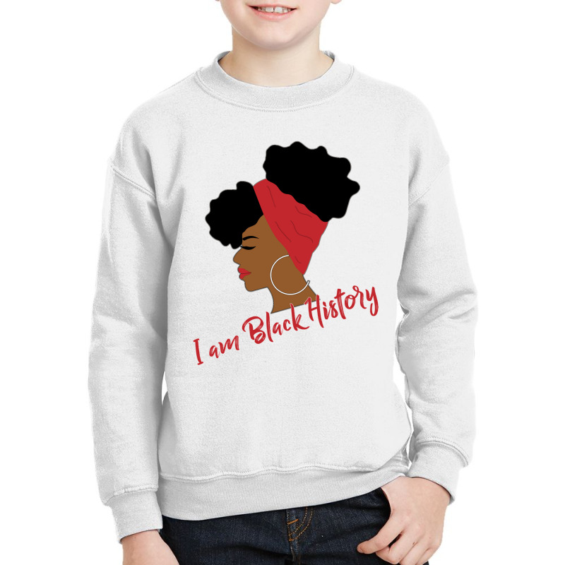 Black History Month Afro Puffs  For Black Women Youth Sweatshirt | Artistshot