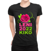 Leni 2022 Kiko, Pink Rose Active Ladies Fitted T-shirt | Artistshot