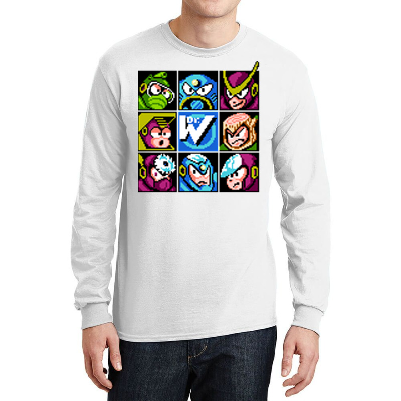 Robot Masters Mega Man 2 T Shirt Long Sleeve Shirts | Artistshot