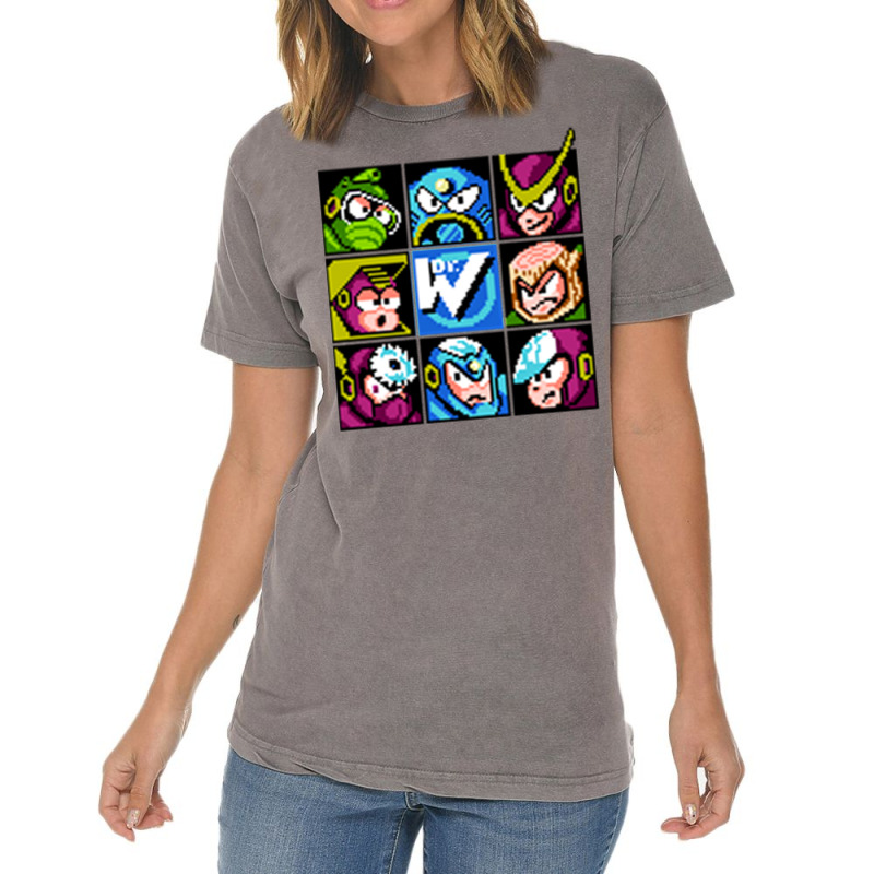 Robot Masters Mega Man 2 T Shirt Vintage T-shirt | Artistshot