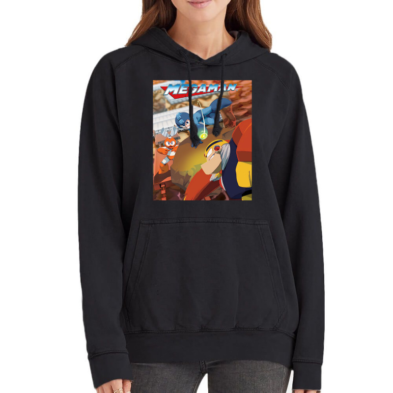 Megaman Game Art 1 Vintage Hoodie | Artistshot