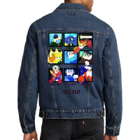 Rockman 2   Now In Technicolor! Men Denim Jacket | Artistshot