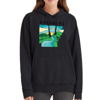 Arkansas Home Town Landscape Of Arkansas Mississippi River T Shirt Vintage Hoodie | Artistshot