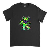 Green Grateful Dancing Hippie Classic Rock Dead Bear Classic T-shirt | Artistshot