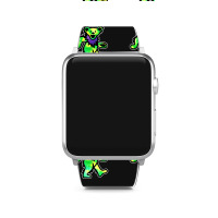 Green Grateful Dancing Hippie Classic Rock Dead Bear Apple Watch Band | Artistshot