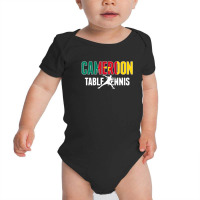 Cameroon Table Tennis Lovers Jersey Cameroonian Ping Pong Baby Bodysuit | Artistshot