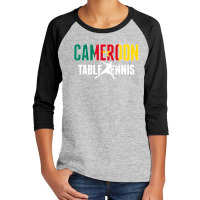 Cameroon Table Tennis Lovers Jersey Cameroonian Ping Pong Youth 3/4 Sleeve | Artistshot