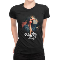 Black Hair Curvy Model As Nasty Latin Woman Sexy Photography T Shirt Ladies Fitted T-shirt | Artistshot