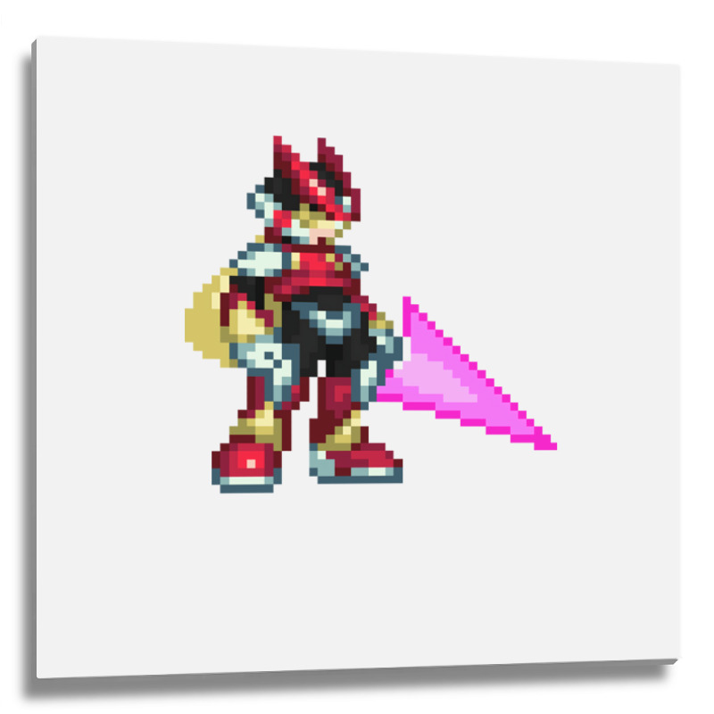 Mega Man X Vector Metal Print Square | Artistshot